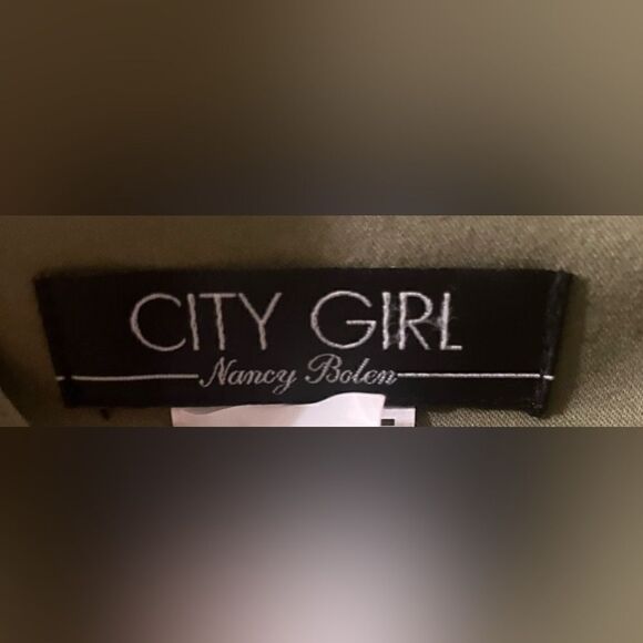 City Girl by Nancy Bolen NWOT Embellished Military Style Jacket Size Medium - Picture 8 of 8